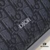Dior Latest Men's Messenger Bag / Shoulder Bag - Black Oblique Print with Grained Calfskin