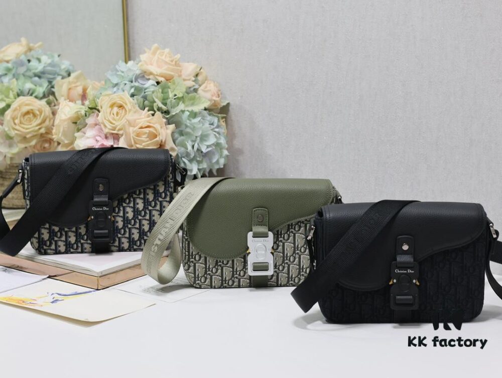 Dior Men's Small Saddle Messenger Bag Available in Three Colors