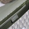 Small Men's Saddle Flap Messenger Bag in Khaki Canvas
