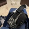 Dior Men's Saddle Messenger Bag ✅ Leather Canvas Foldable Box  ️ Size 23.18