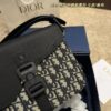 Dior Men's Saddle Messenger Bag ✅ Leather Canvas Foldable Box  ️ Size 23.18