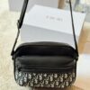 Genuine Leather Version DIOR Men's Messenger Bag