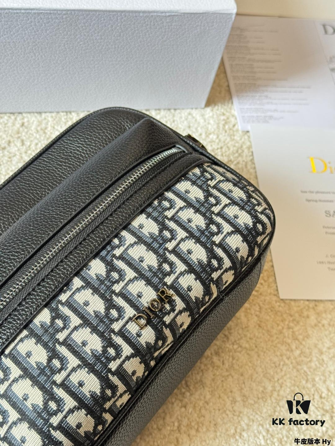 Genuine Leather Version DIOR Men's Messenger Bag