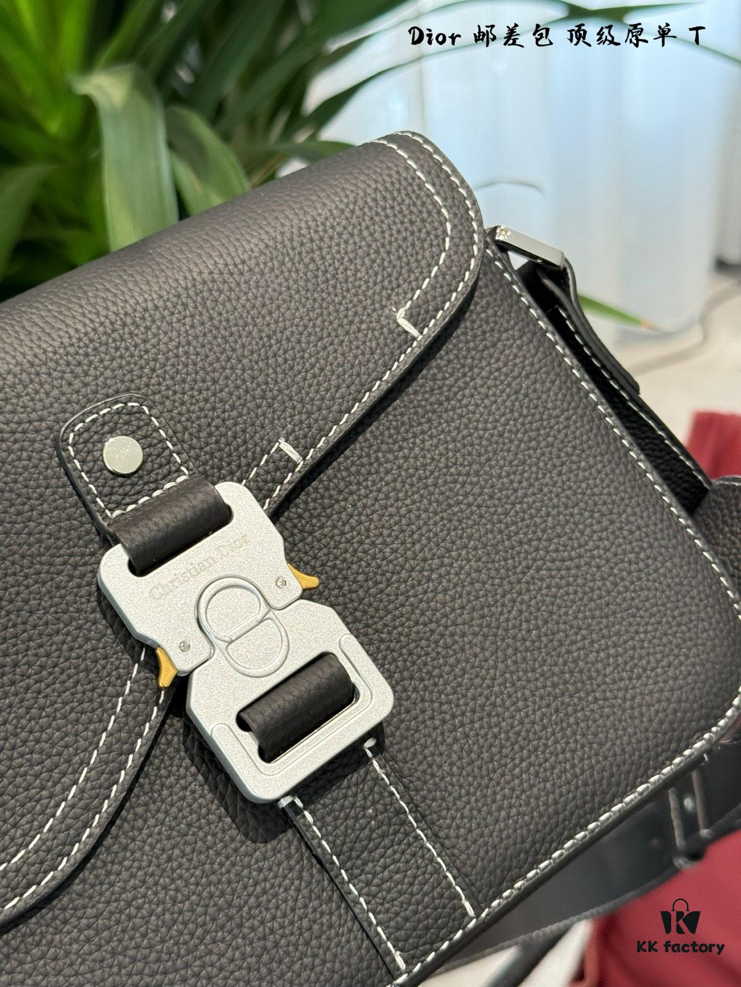 Full Leather Dior Men's Saddle Messenger Bag