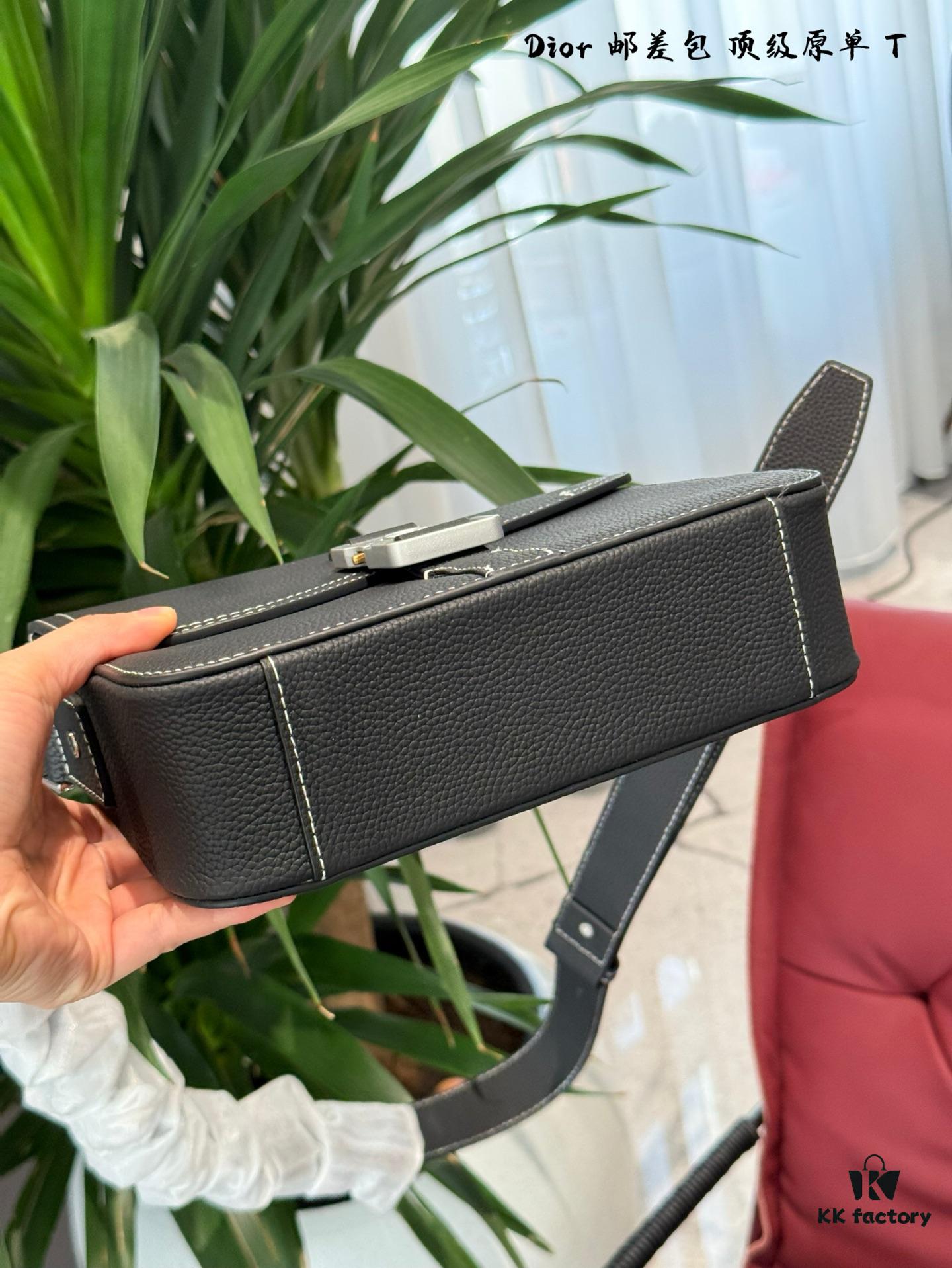 Full Leather Dior Men's Saddle Messenger Bag