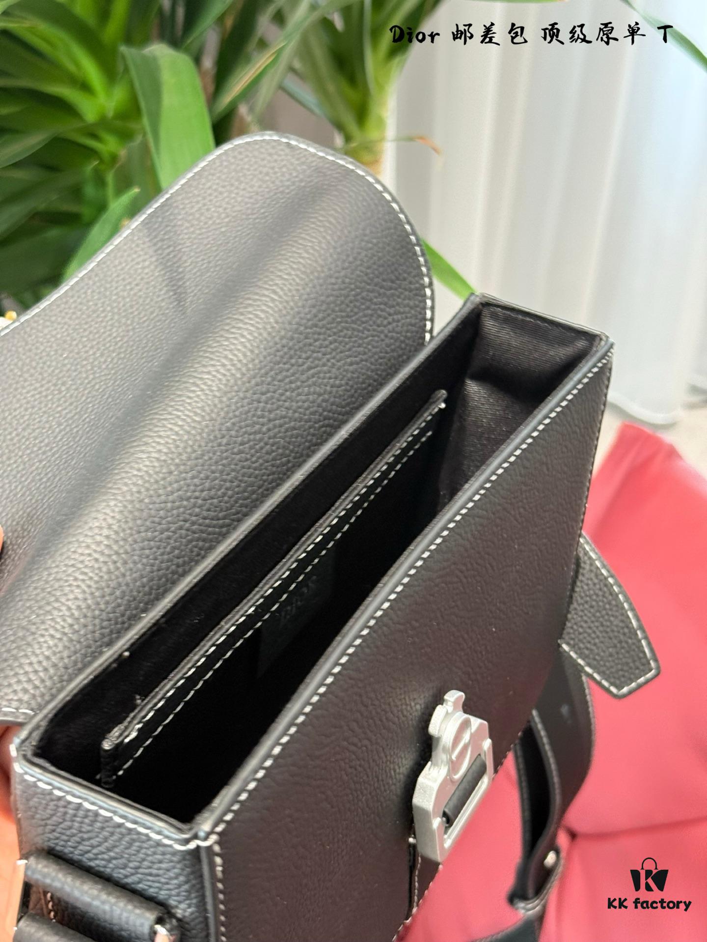 Full Leather Dior Men's Saddle Messenger Bag