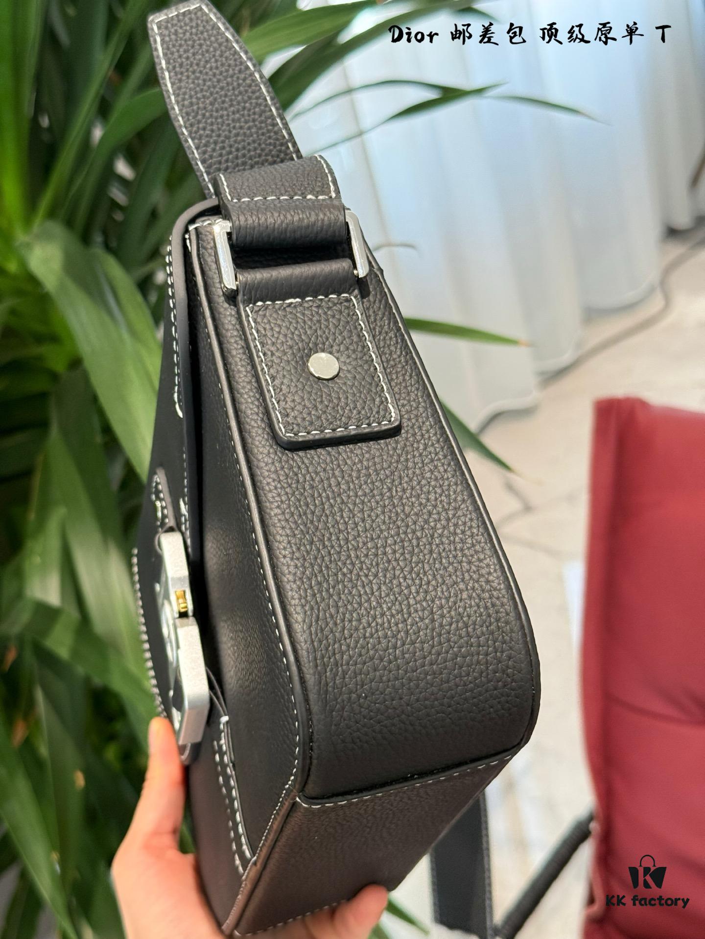 Full Leather Dior Men's Saddle Messenger Bag