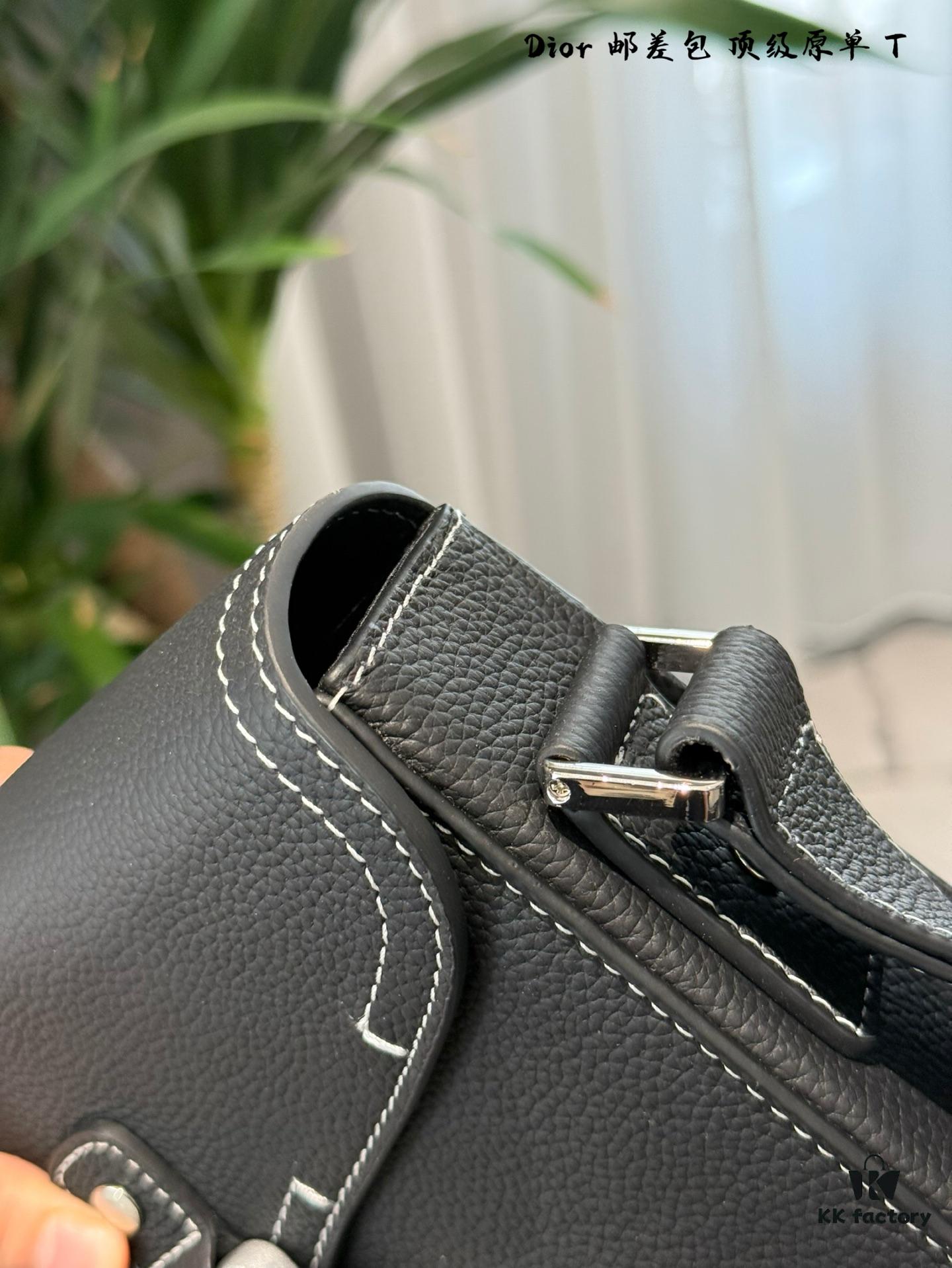 Full Leather Dior Men's Saddle Messenger Bag