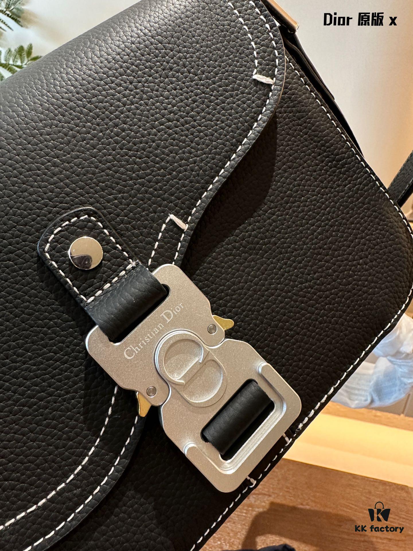 Full Leather Dior Men's Saddle Messenger Bag