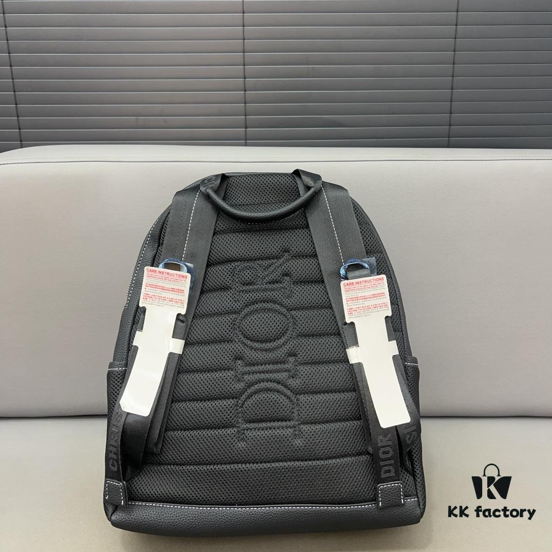 DIOR Men's Sac à dos 8 Denim Saddle Backpack, Unisex Large-Capacity Backpack, Book Bag with Precision Inlay Craftsmanship, Classic and Versatile Design