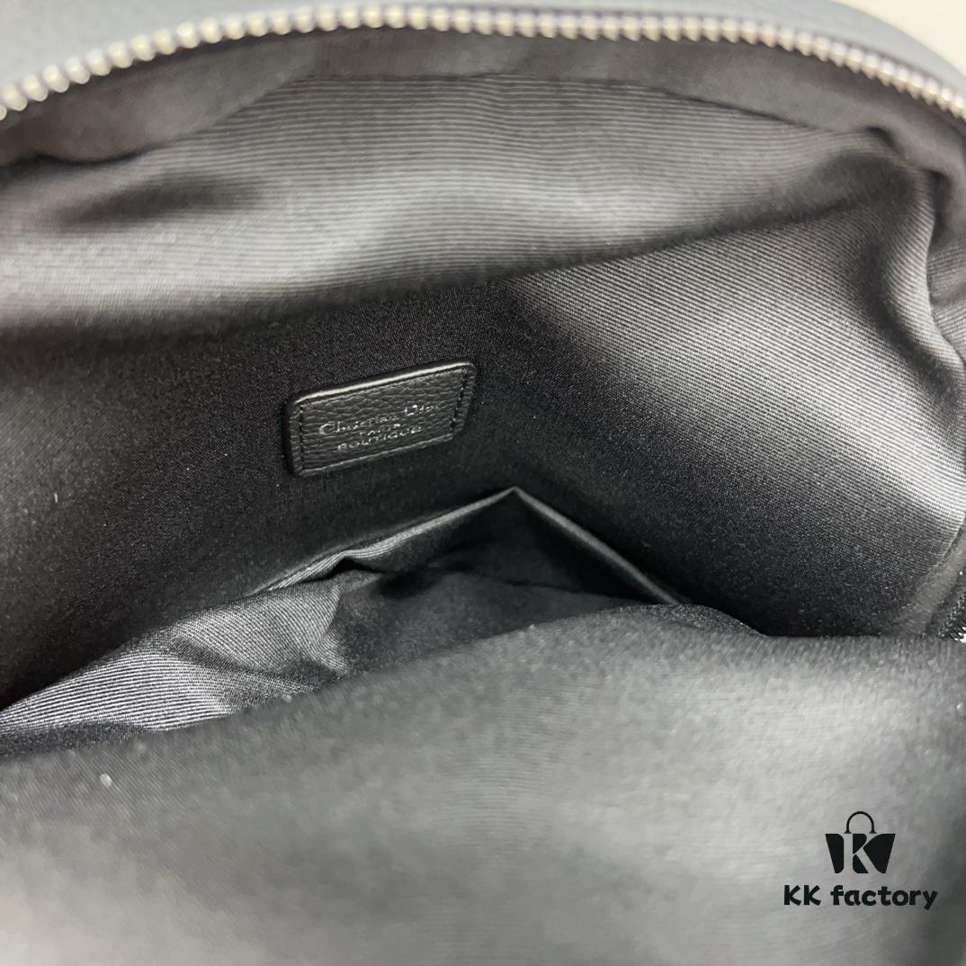 DIOR Men's Sac à dos 8 Denim Saddle Backpack, Unisex Large-Capacity Backpack, Book Bag with Precision Inlay Craftsmanship, Classic and Versatile Design