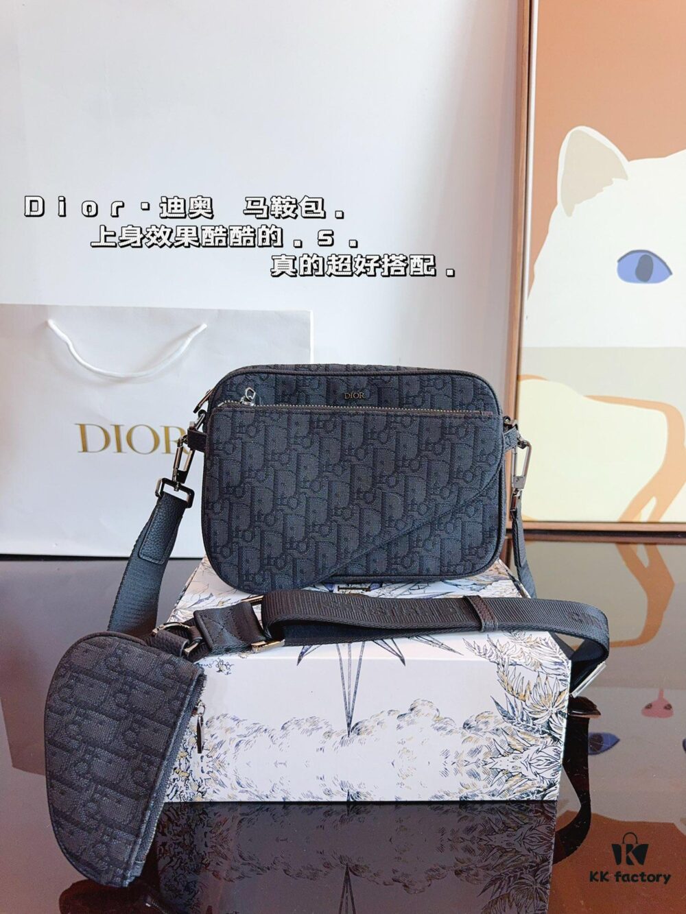 Dior Saddle Bag Homme - A Bold Fusion of Streetwear and Luxury