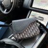 High-End New Arrival 'Dior Saddle' Messenger Bag, Oblique Monogram Embroidered, Premium Imported Canvas Fabric, Men's Crossbody Bag with Clear Logo Hardware, Smooth Zipper, Refined Craftsmanship
