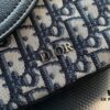 High-End New Arrival 'Dior Saddle' Messenger Bag, Oblique Monogram Embroidered, Premium Imported Canvas Fabric, Men's Crossbody Bag with Clear Logo Hardware, Smooth Zipper, Refined Craftsmanship