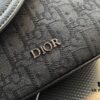 Luxury Goods! New 'Dior' Messenger Bag Saddle Bag Oblique Monogram Embroidered Men's Messenger Bag Premium Imported Canvas Fabric Smooth Zipper High-Definition Hardware Logo Special Lining Exquisite Craftsmanship Every Detail In Place Must-Have for Fashionable Men Size 23/17/7 Comes with Gift Box