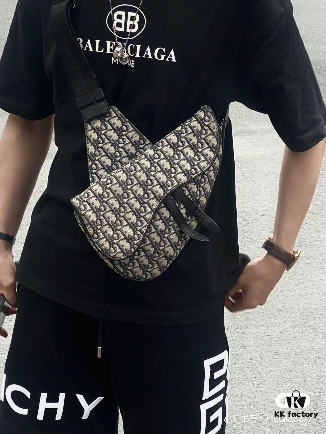 Xihan | Mechanical Buckle Classic Dior Men's Saddle Bag