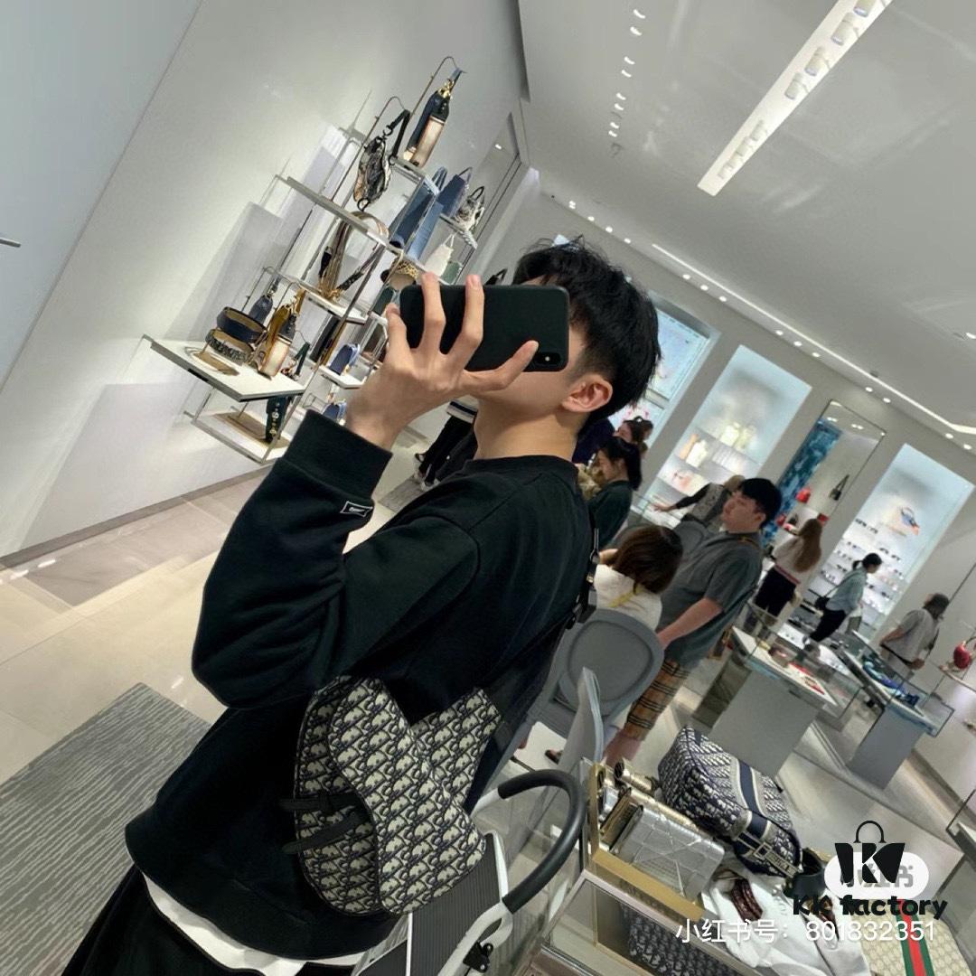 Xihan | Mechanical Buckle Classic Dior Men's Saddle Bag