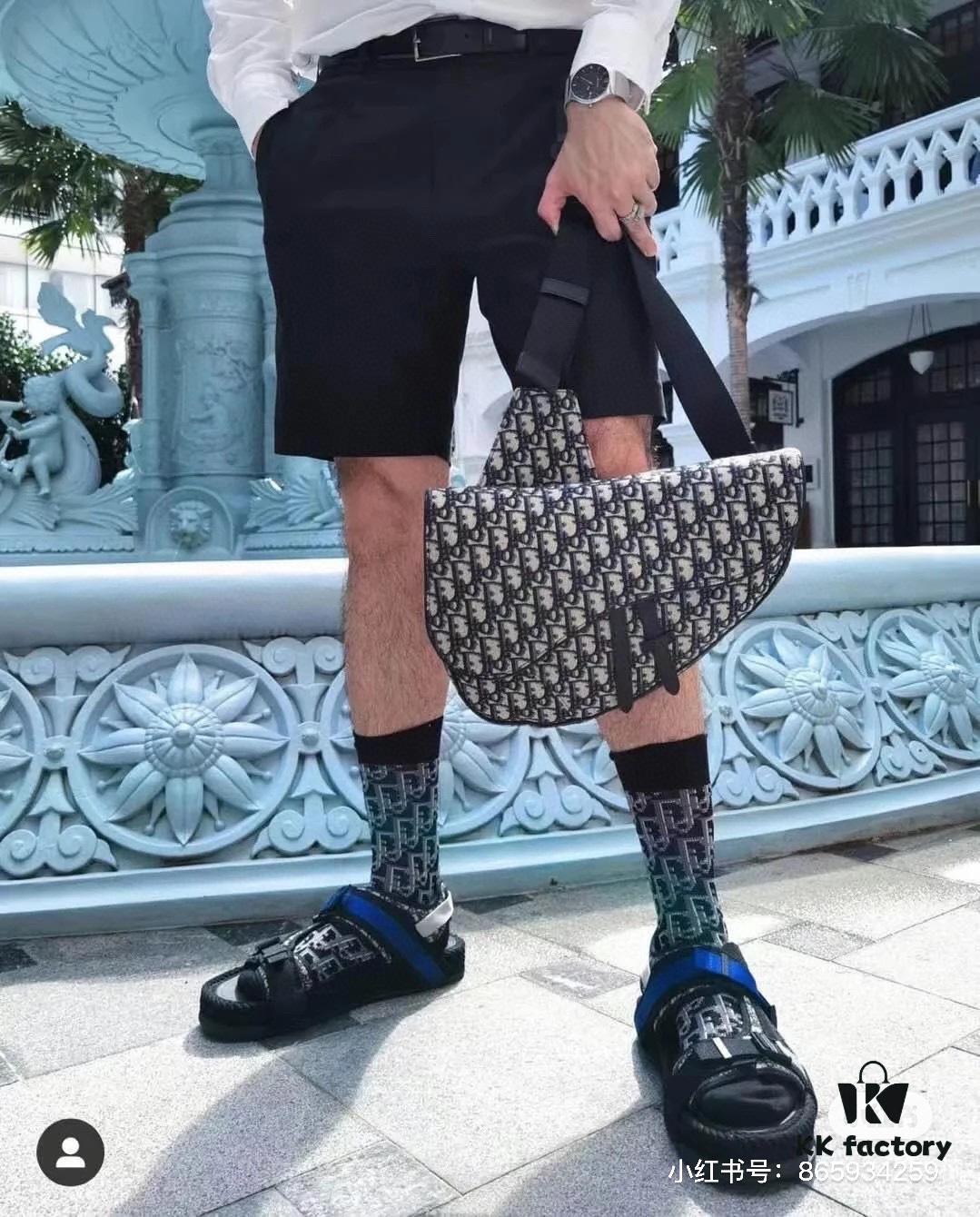 Xihan | Mechanical Buckle Classic Dior Men's Saddle Bag