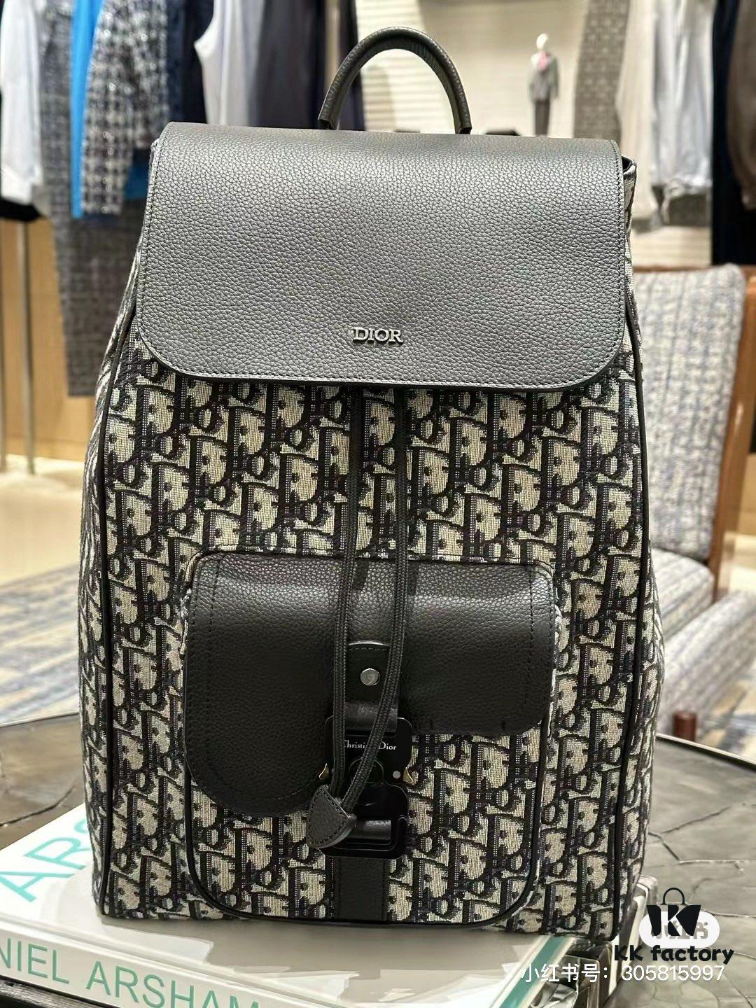 Dior Men's New Heavyweight Vintage Print Backpack