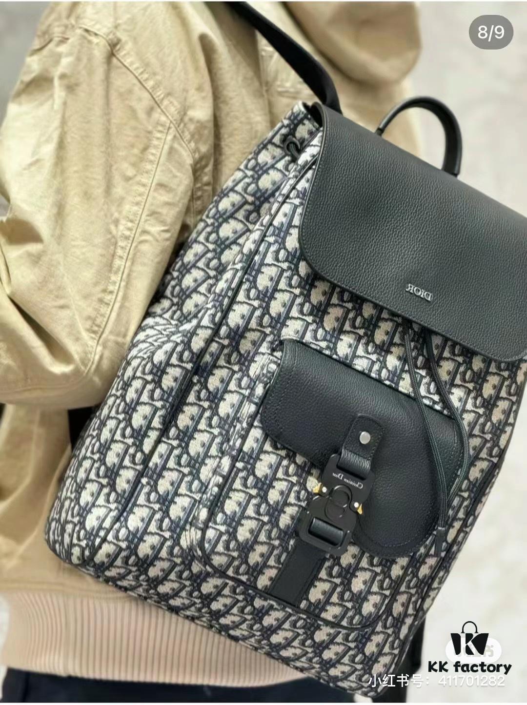 Dior Men's New Heavyweight Vintage Print Backpack