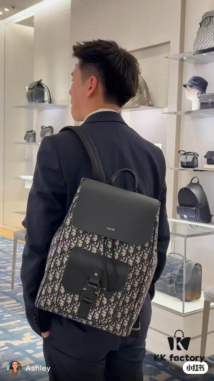Dior Men's New Heavyweight Vintage Print Backpack