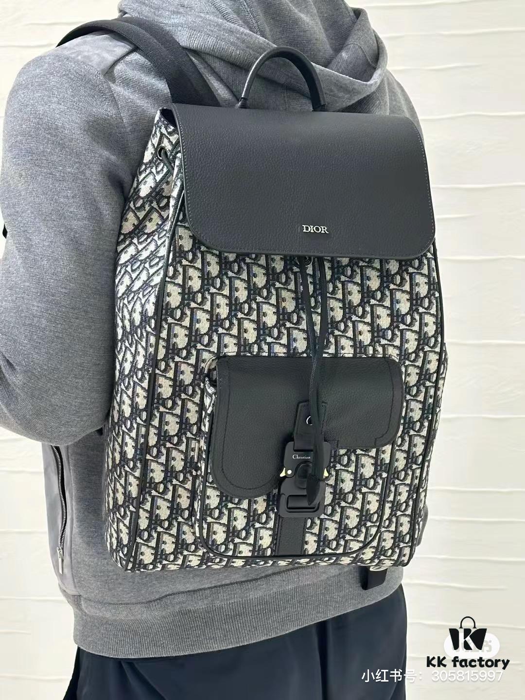 Dior Men's New Heavyweight Vintage Print Backpack