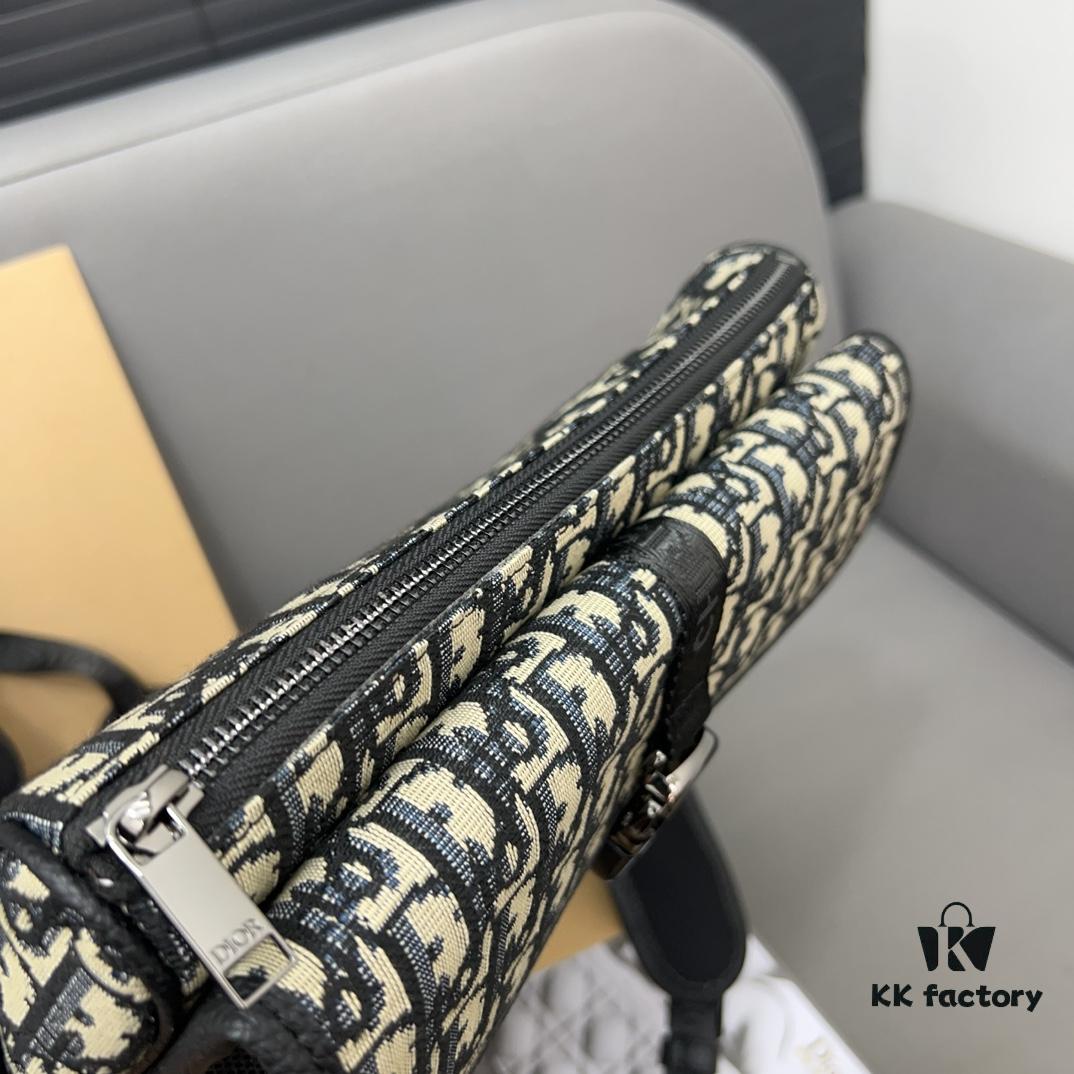 DIOR Dior8 Series Men's Flip-top Shoulder Satchel Unisex Messenger Bag Celebrity Item