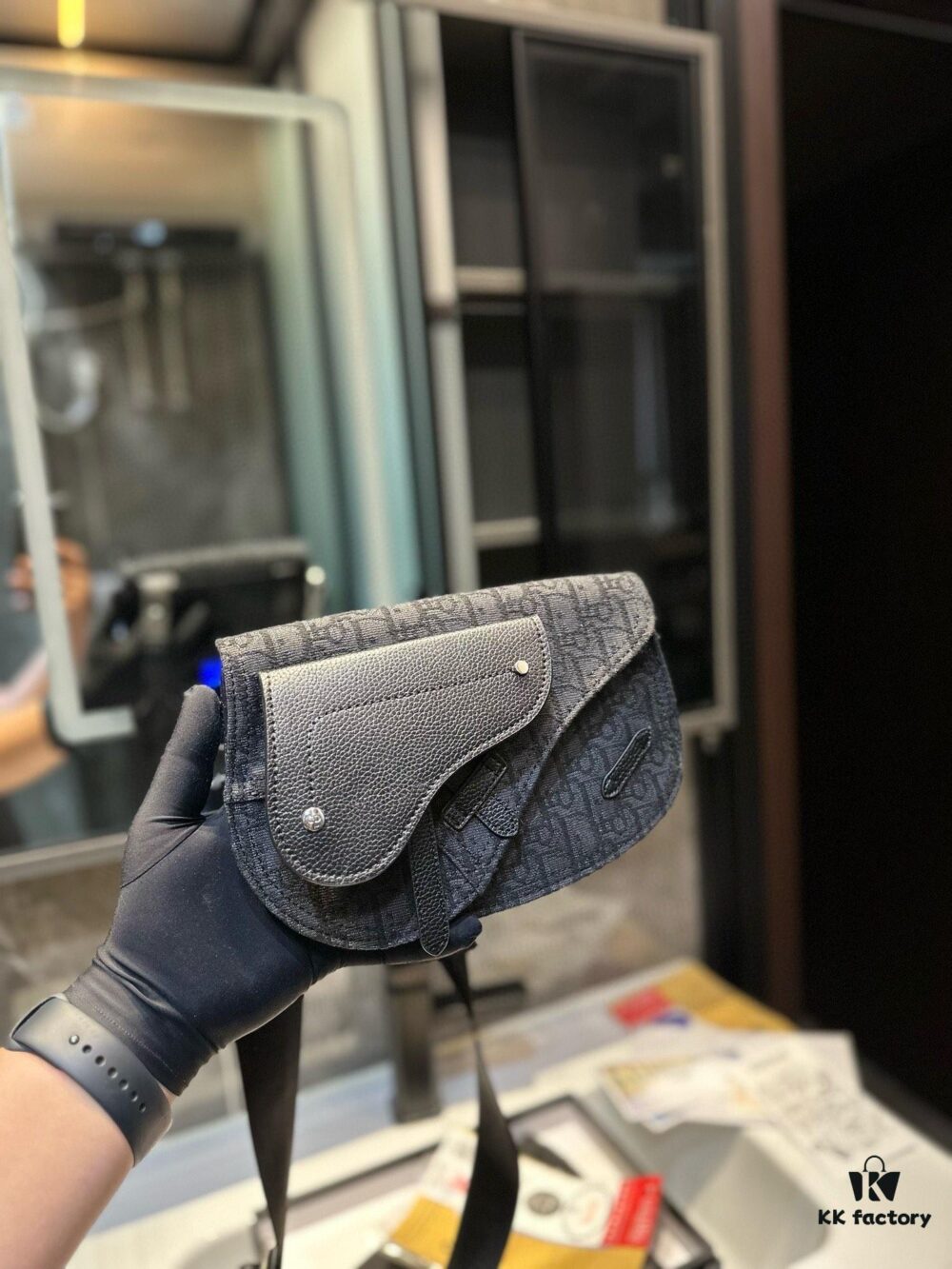 ❤️ (Gift Box Packaging) ❤️ Dior DIOR Saddle Men's Saddle Bag