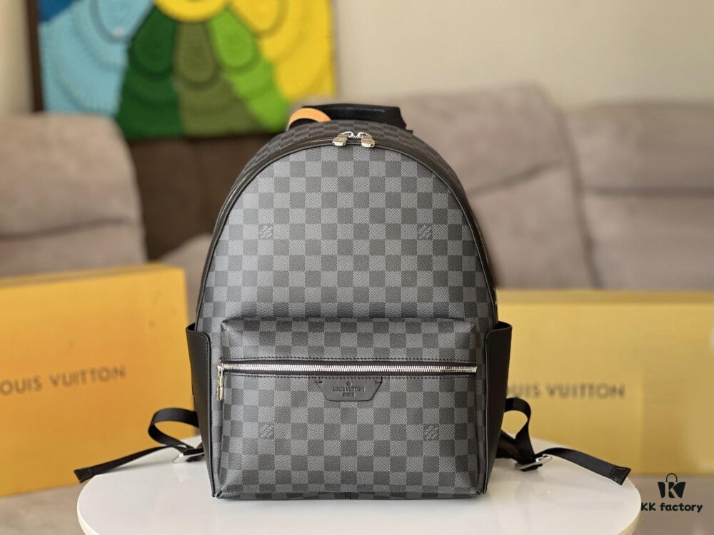 DISCOVERY Leather Backpack N40514 Black Grid