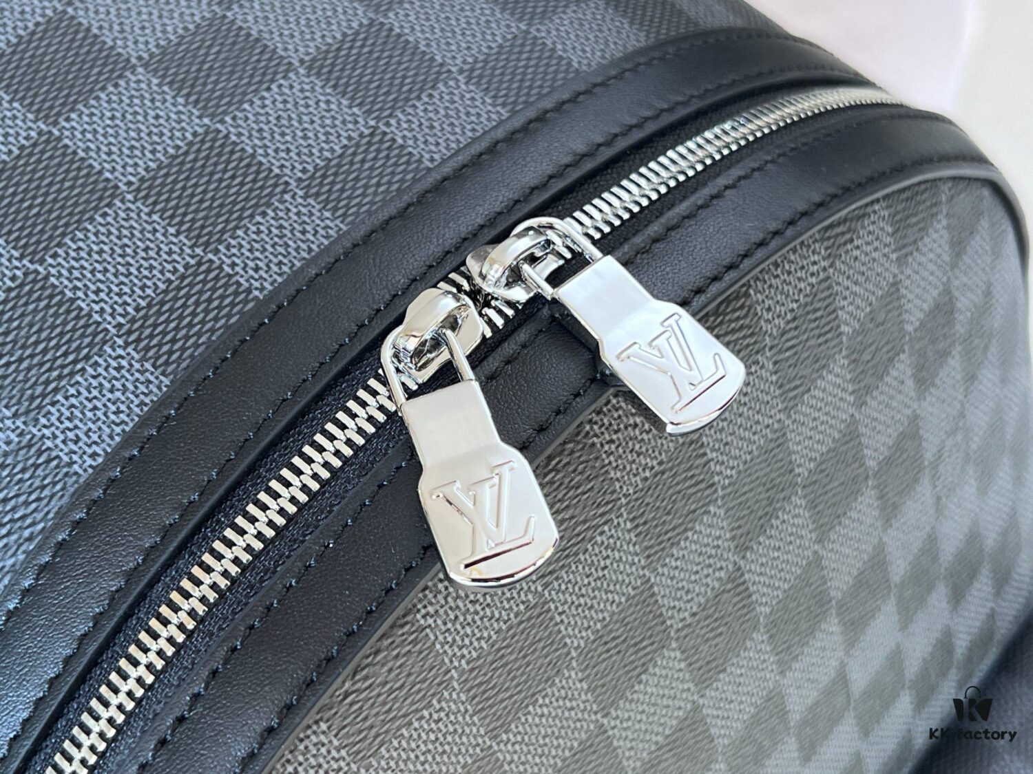 DISCOVERY Leather Backpack N40514 Black Grid