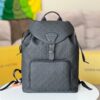 Top-Quality Original Stock M23127 Backpack with Re-Encoded Chip - Premium Matte Cowhide, Taurillon Leather with Embossed Monogram Pattern
