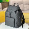 Top-Quality Original Stock M23127 Backpack with Re-Encoded Chip - Premium Matte Cowhide, Taurillon Leather with Embossed Monogram Pattern