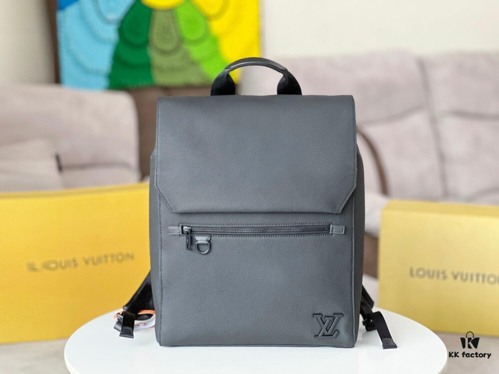 Full Steel Hardware Original Leather Takeoff Backpack M21367 Men's School Bag