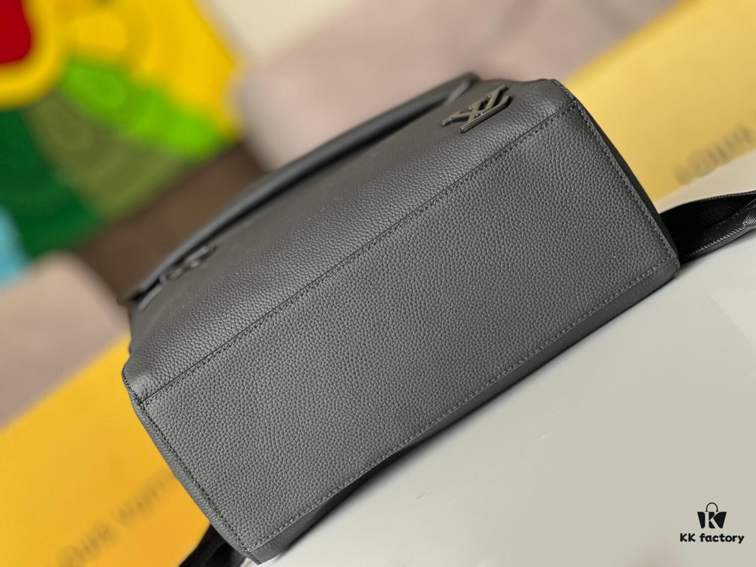 Full Steel Hardware Original Leather Takeoff Backpack M21367 Men's School Bag