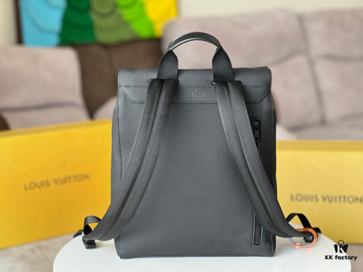 Full Steel Hardware Original Leather Takeoff Backpack M21367 Men's School Bag