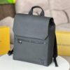 Full Steel Hardware Original Leather Takeoff Backpack M21367 Men's School Bag