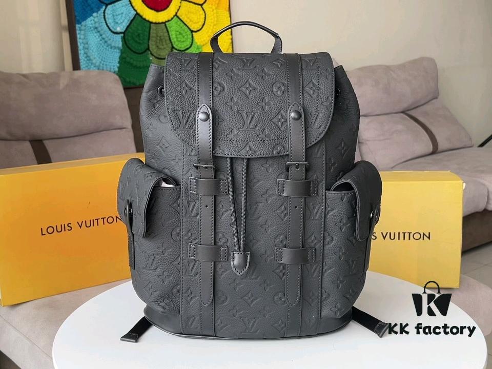 Genuine Leather Embossed Mini Backpack M20899