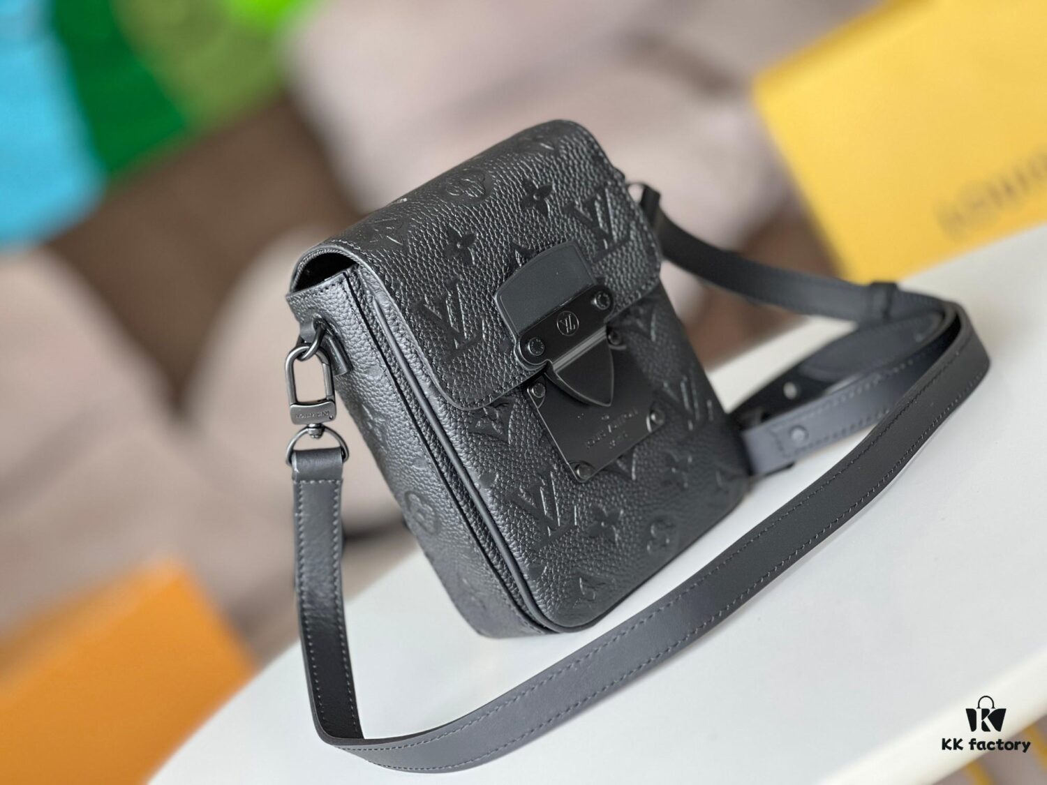 S-LOCK VERTICAL WEARABLE Wallet M81524 Khaki (Embossed)