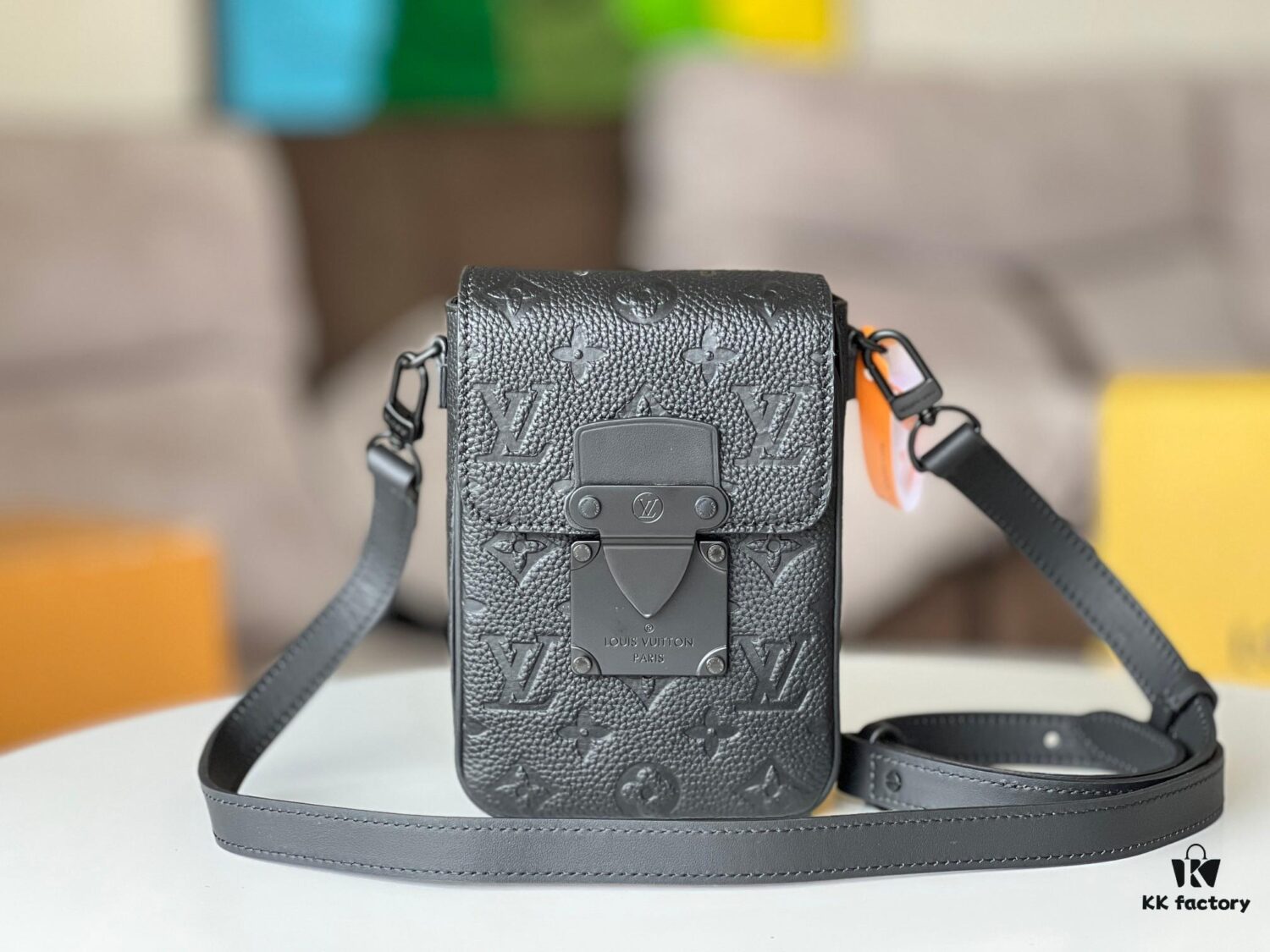 S-LOCK VERTICAL WEARABLE Wallet M81524 Khaki (Embossed)