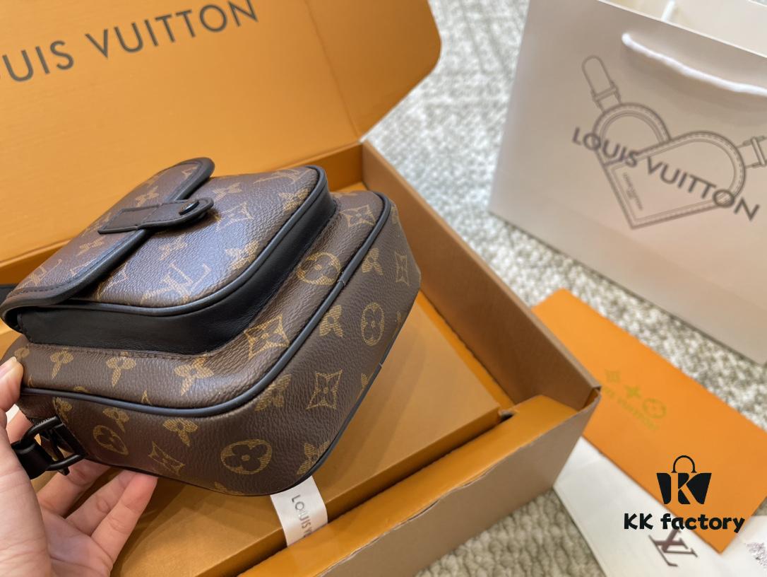 LV CHRISTOPHER Men's Crossbody Camera Bag, Mini Messenger Bag, Phone Pouch, High-Capacity Replica Airplane Box