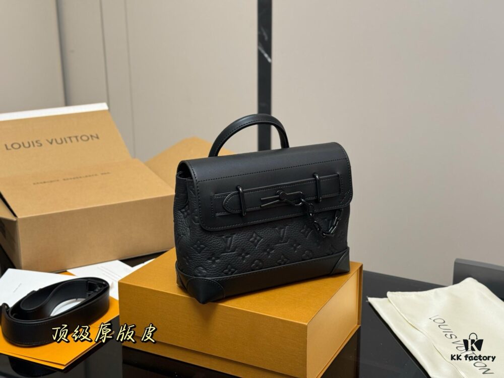 LV Men's Messenger Bag with Foldable Box