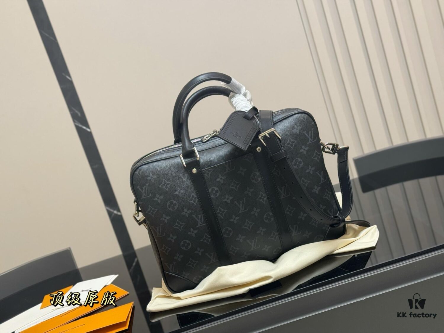 Brand New Men's LV Sac Plat Original Top-Grade Briefcase