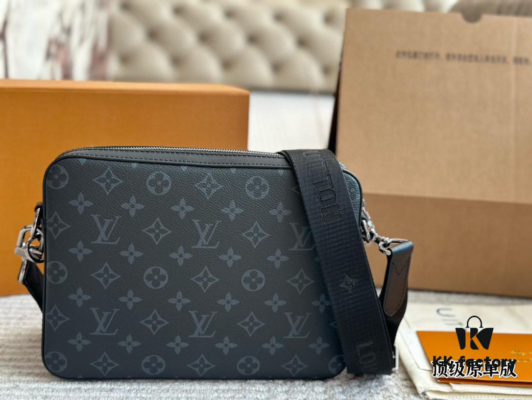 Top Quality Original LV Men's Triple Combo 'Black Samurai' Three-Piece Set Trio Messenger Bag