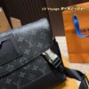LV Voyage Men's Black Warrior Messenger Bag Full Set Packaging  ️ Size 30.22