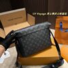 LV Voyage Men's Black Warrior Messenger Bag Full Set Packaging  ️ Size 30.22