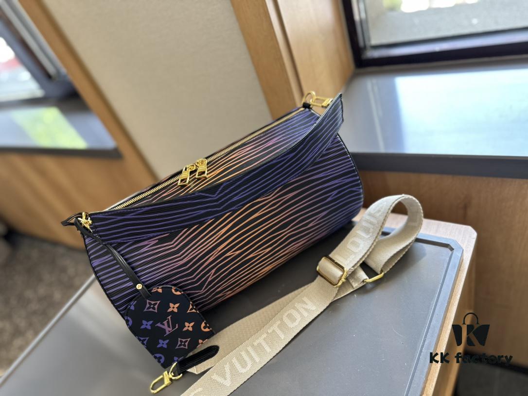 LV Men's Soft Polochon Cylindrical Bag