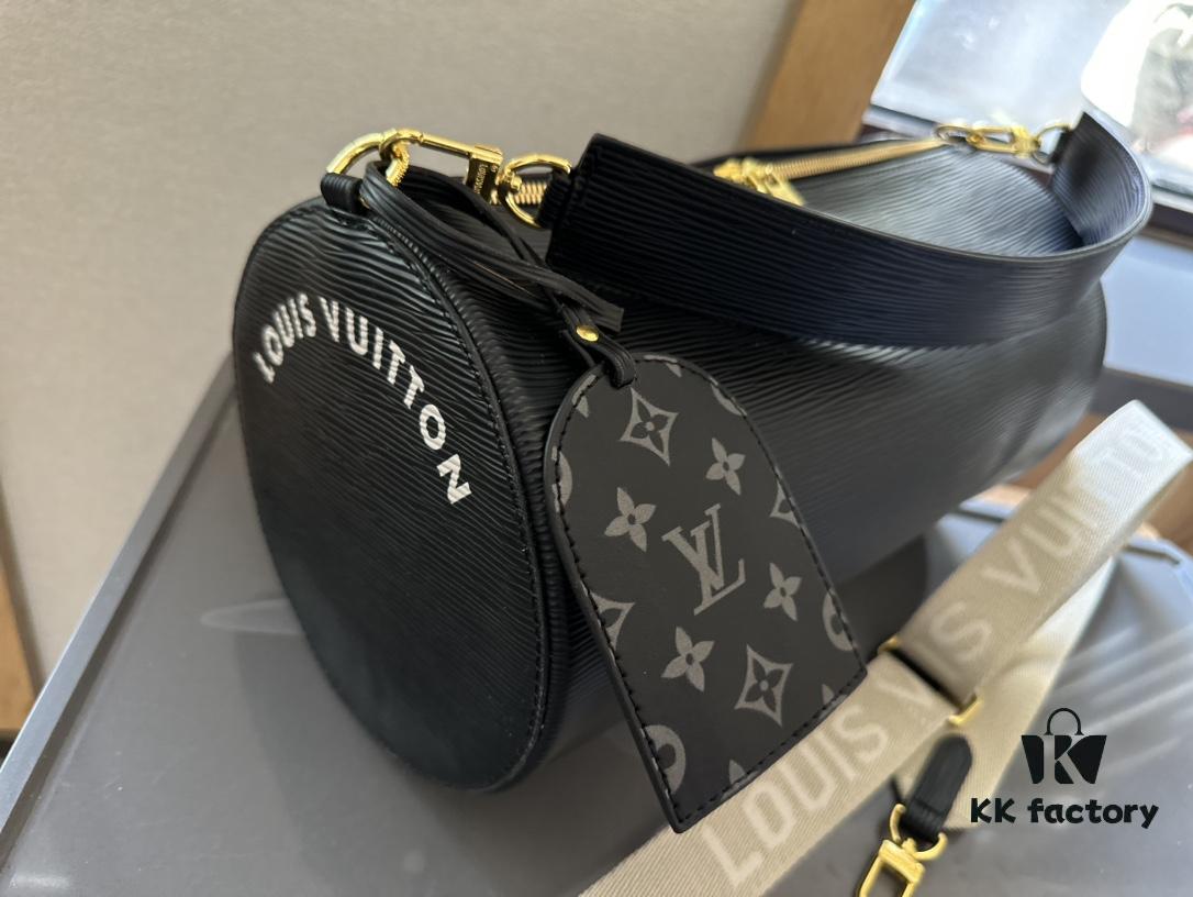 LV Men's Soft Polochon Cylindrical Bag