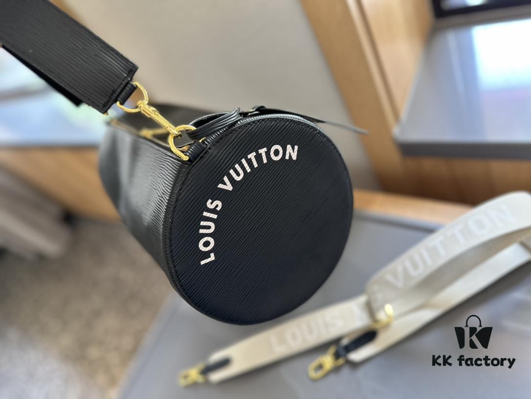 LV Men's Soft Polochon Cylindrical Bag