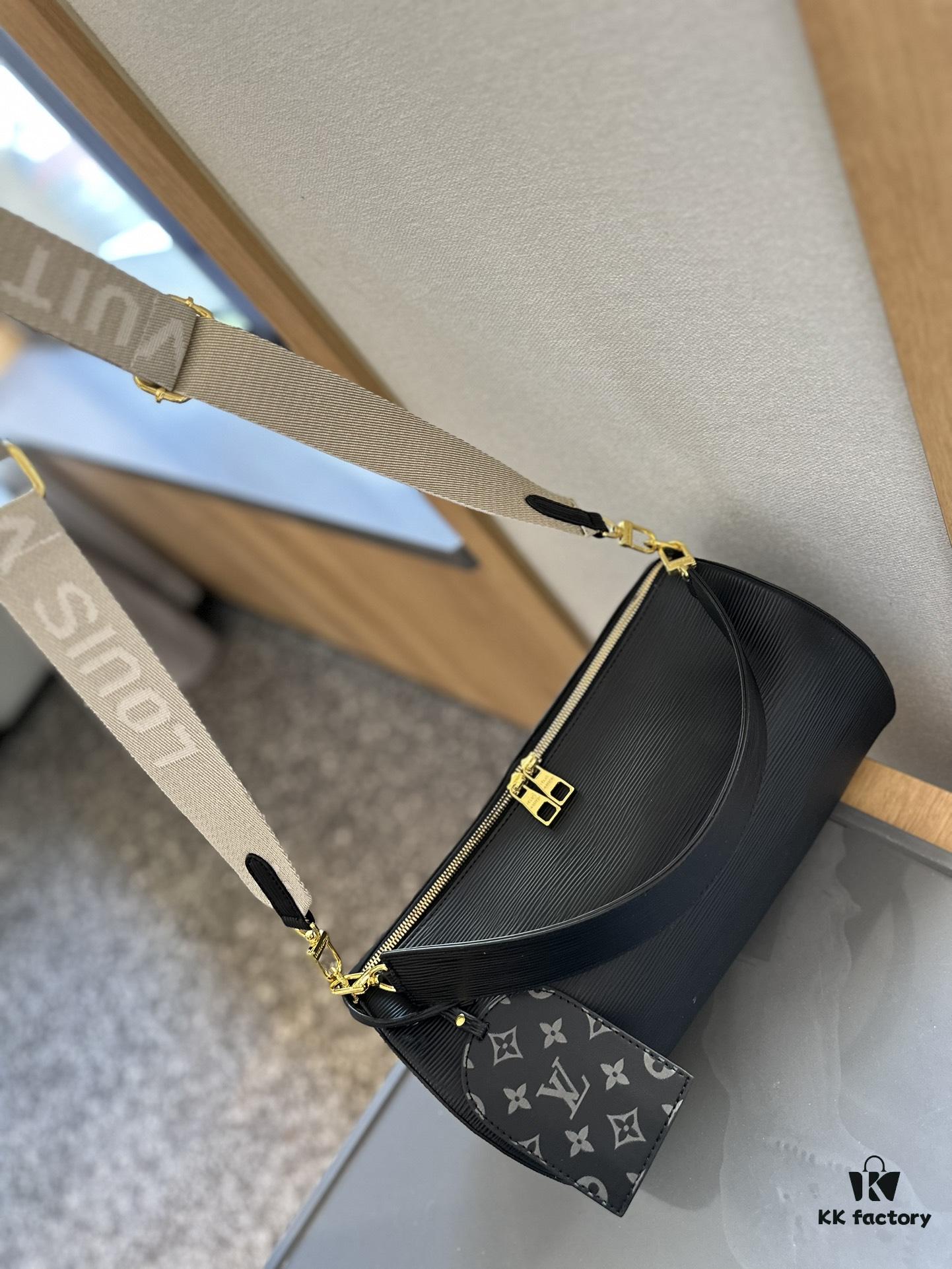 LV Men's Soft Polochon Cylindrical Bag