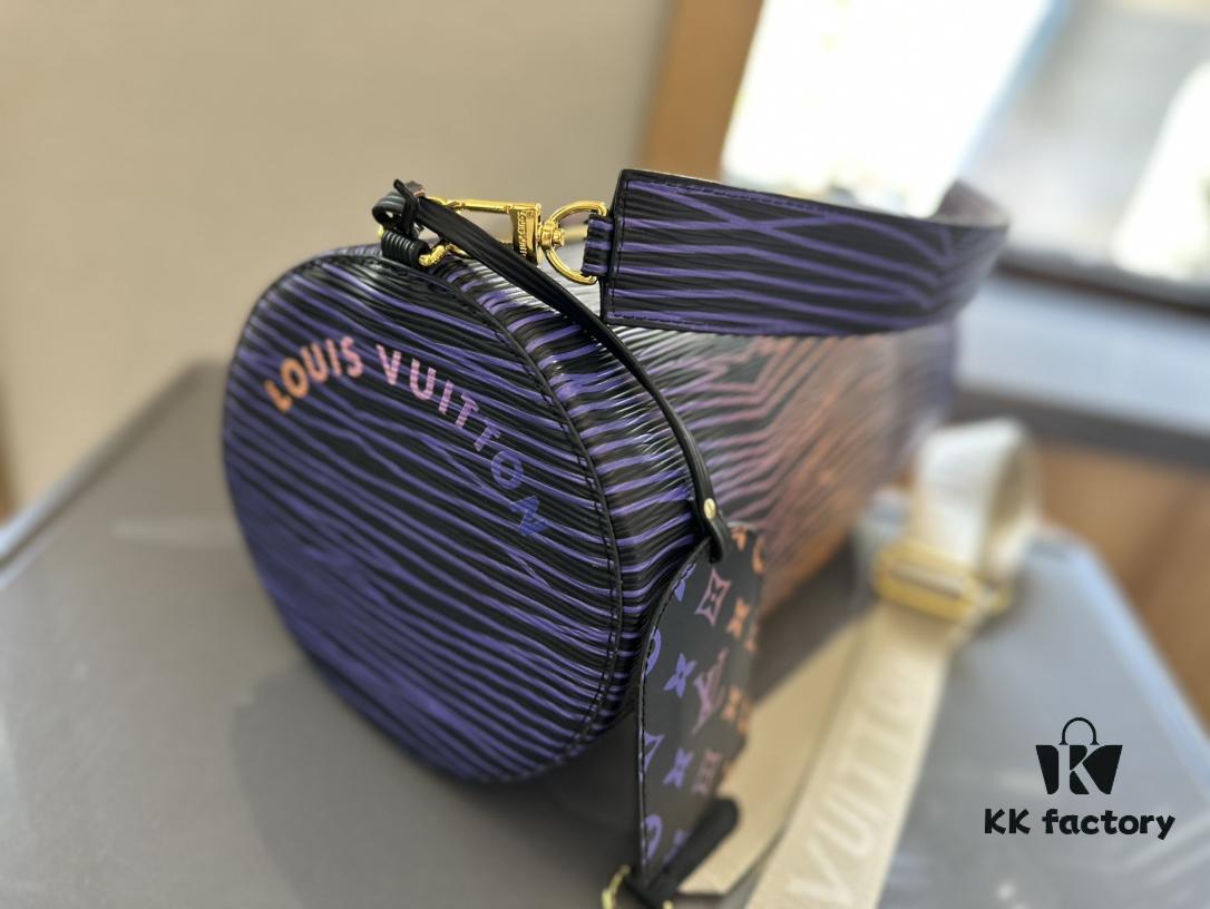 LV Men's Soft Polochon Cylindrical Bag